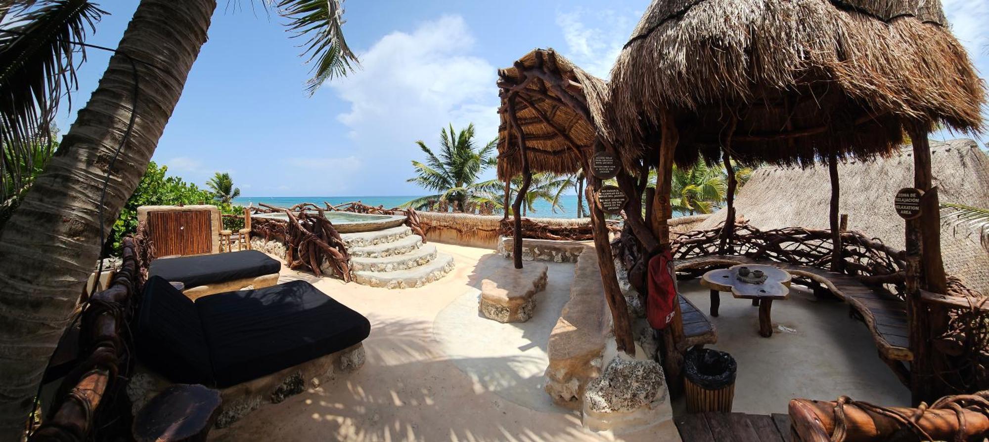 Cabanas Playa Condesa Tulum Pueblo Buitenkant foto
