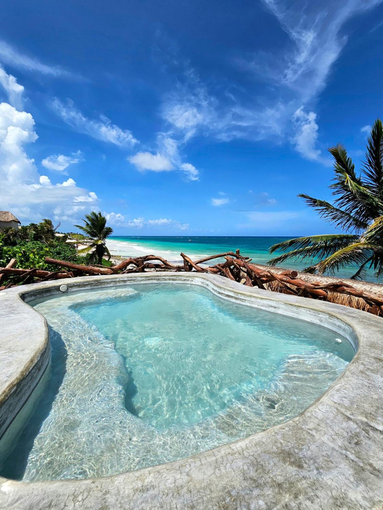 Cabanas Playa Condesa Tulum Pueblo Buitenkant foto